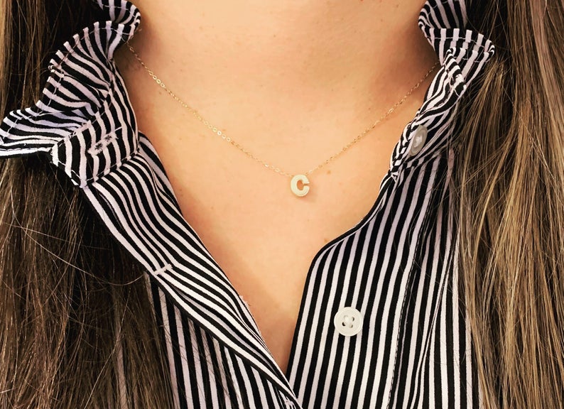 Amazon.com: TSDGB Tiny Initial Necklaces for Women, 18k Gold Plated Necklace  Dainty Tiny Initial Pendant Necklace Personalized Small Initial Necklaces  Gold Jewelry for Women Girls : Clothing, Shoes & Jewelry